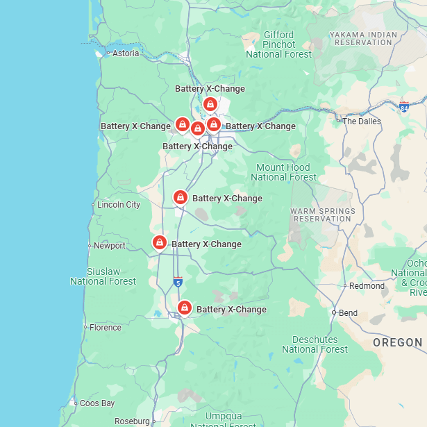Battery X-Change Store Locations